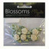 AussieSuperStore Art & Craft Essentials Cream 10mm Grub Rose with Leaves (in 3 colours) 10mm Grub Rose with Leaves | Artificial Flower Party Decoration 9323823043308 GRL2CR
